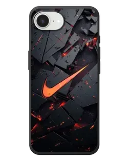 Чехол для iPhone 17e с картинкой «Nike — эффект разломов»