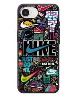 Чехол для iPhone 17e с картинкой «Яркий коллаж Nike»