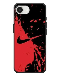 Чехол для iPhone 17e с картинкой «Красные брызги Nike»