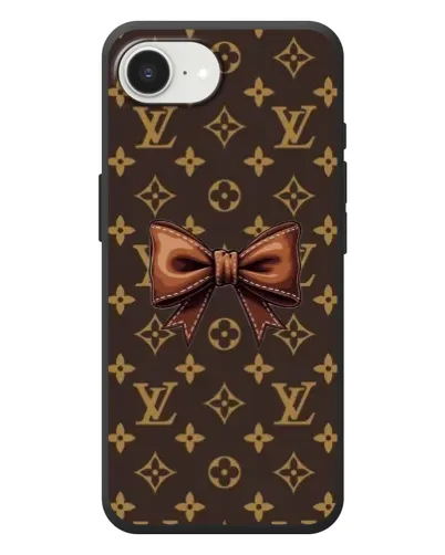 Чохол для iPhone 17e з картинкою «LV з бантом»