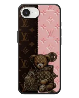 Чохол для iPhone 17e з картинкою «Ведмедик у стилі LV»