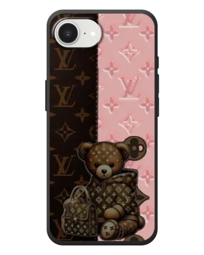 Чохол для iPhone 17e з картинкою «Ведмедик у стилі LV»