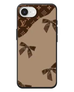 Чохол для iPhone 17e з картинкою «LV — кавовий атлас»