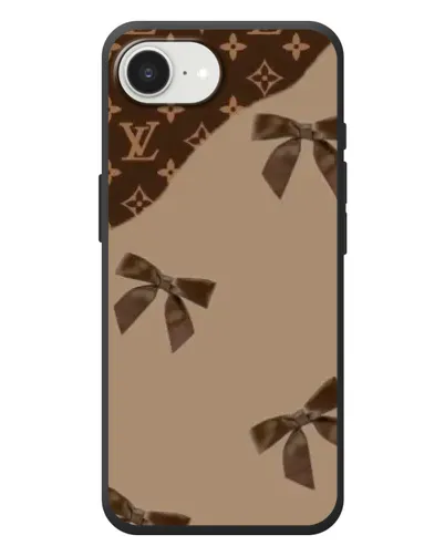Чохол для iPhone 17e з картинкою «LV — кавовий атлас»