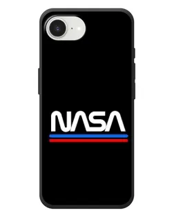 Чехол для iPhone 17e с картинкой «NASA — классика Red Blue»