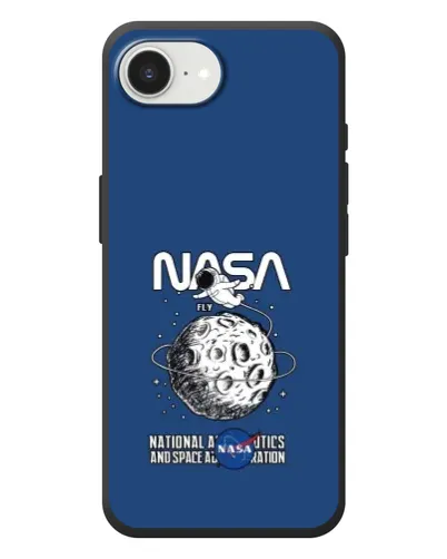 Чехол для iPhone 17e с картинкой «NASA — лунная миссия»