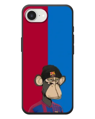 Чехол для iPhone 17e с картинкой «Bored Ape — фанат Барсы»