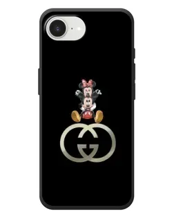 Чехол для iPhone 17e с картинкой «Минни Маус на лого»