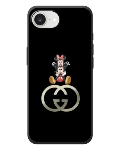 Чехол для iPhone 17e с картинкой «Минни Маус на лого»