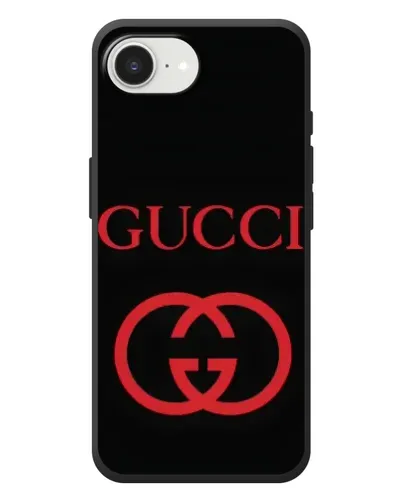 Чехол для iPhone 17e с картинкой «Gucci — красный логотип»
