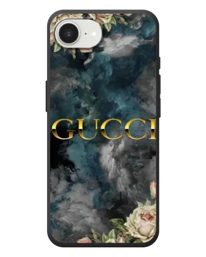 Чехол для iPhone 17e с картинкой «Абстрактные цветы Gucci»