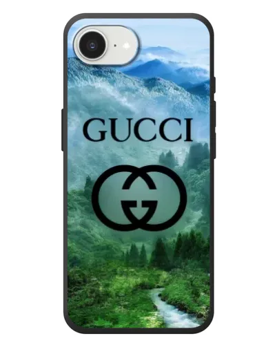Чехол для iPhone 17e с картинкой «Gucci — горный пейзаж»