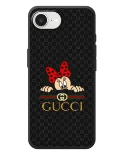 Чехол для iPhone 17e с картинкой «Минни Маус Gucci — черный»