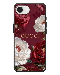 Чехол для iPhone 17e с картинкой «Gucci — бордовые розы»