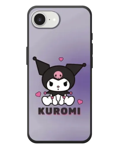 Чохол для iPhone 17e з картинкою «Kuromi — фіолетовий арт»