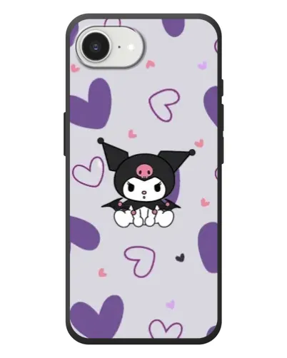 Чохол для iPhone 17e з картинкою «Kuromi та лавандові серця»