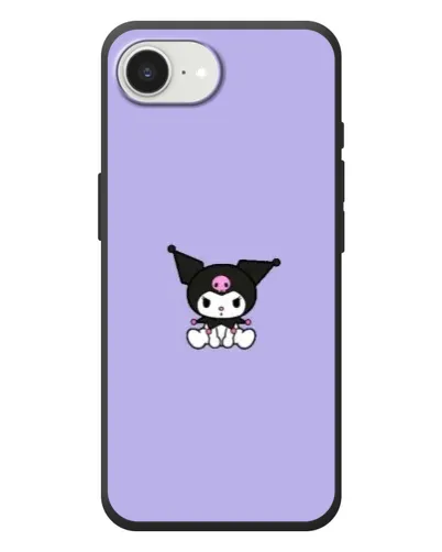 Чохол для iPhone 17e з картинкою «Kuromi — фіолетовий мінімалізм»