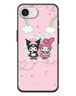 Чохол для iPhone 17e з картинкою «My Melody та Kuromi»