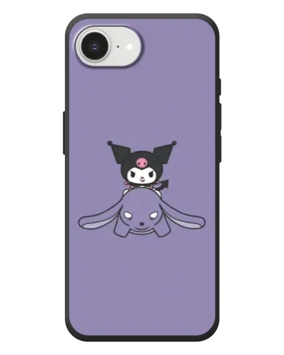 Чохол для iPhone 17e з картинкою «Kuromi на ліловому фоні»