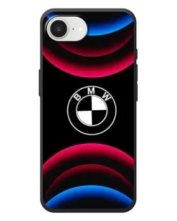 Чохол для iPhone 17e з картинкою «Логотип BMW та неонові дуги»