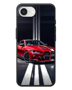 Чохол для iPhone 17e з картинкою «Червона BMW на дорозі»