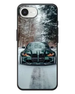 Чохол для iPhone 17e з картинкою «BMW у зимовому лісі»