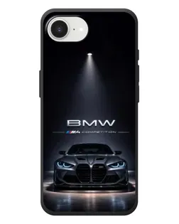 Чехол для iPhone 17e с картинкой «BMW сквозь ночной город»