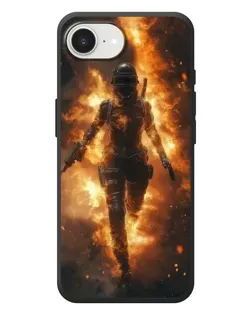 Чехол для iPhone 17e с картинкой «BMW — скорость в дожде»