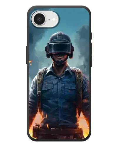 Чехол для iPhone 17e с картинкой «PUBG — реалистичный герой»