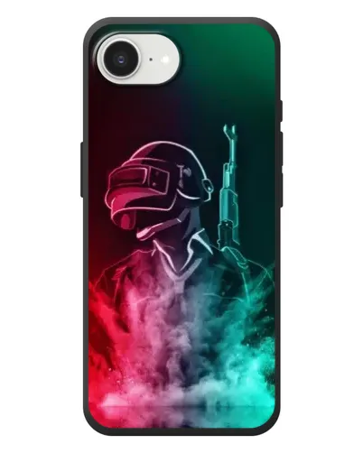 Чехол для iPhone 17e с картинкой «PUBG — огненный воин»