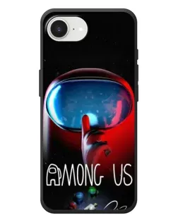 Чехол для iPhone 17e с картинкой «Красный импостер — макро»