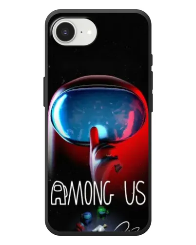 Чехол для iPhone 17e с картинкой «Красный импостер — макро» Чехол для iPhone 17e с картинкой «Красный импостер — макро»