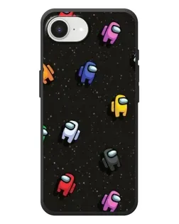 Чехол для iPhone 17e с картинкой «Космический паттерн Among Us»