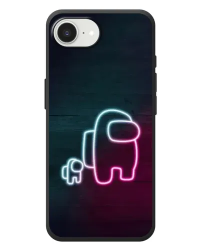 Чехол для iPhone 17e с картинкой «Among Us неон-арт» Чехол для iPhone 17e с картинкой «Among Us неон-арт»