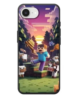 Чохол для iPhone 17e з картинкою «Стів на фермі»