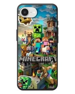 Чехол для iPhone 17e с картинкой «Замок Minecraft»