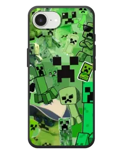 Чехол для iPhone 17e с картинкой «Криперы Minecraft»
