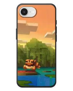 Чехол для iPhone 17e с картинкой «Майнкрафт закат солнца»