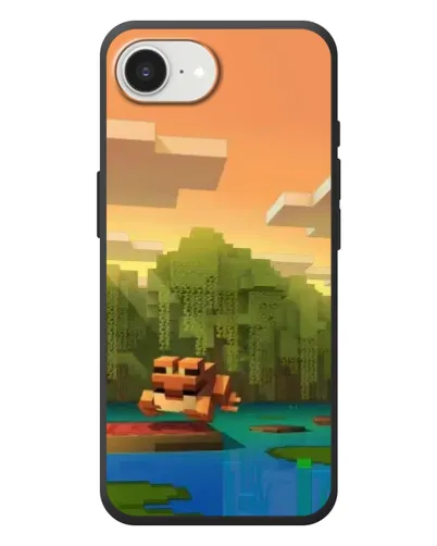 Чехол для iPhone 17e с картинкой «Майнкрафт закат солнца»