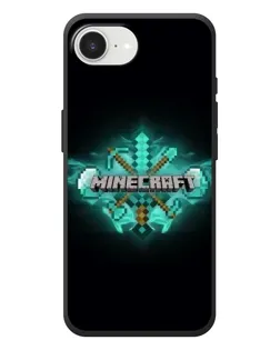 Чехол для iPhone 17e с картинкой «Minecraft Diamond лого»