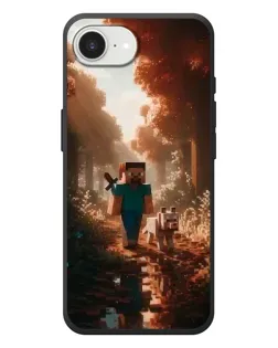 Чехол для iPhone 17e с картинкой «Стив в лесу»