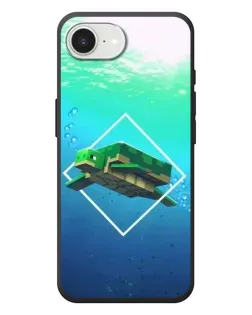 Чехол для iPhone 17e с картинкой «Черепаха Minecraft»