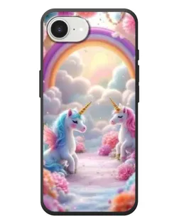 Чохол для iPhone 17e з картинкою «Веселка і єдинороги» Чохол для iPhone 17e з картинкою «Веселка і єдинороги»