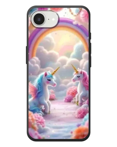 Чохол для iPhone 17e з картинкою «Веселка і єдинороги» Чохол для iPhone 17e з картинкою «Веселка і єдинороги»