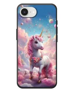 Чохол для iPhone 17e з картинкою «Єдиноріг серед хмар»