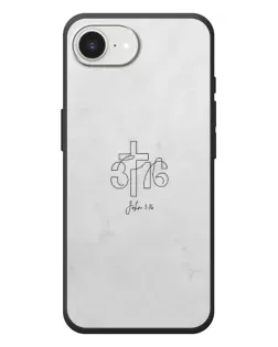 Чехол для iPhone 17e с картинкой «Иоанна 3:16 Крест»
