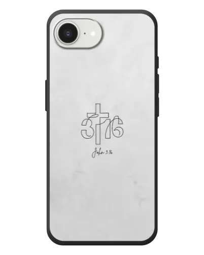 Чехол для iPhone 17e с картинкой «Иоанна 3:16 Крест»