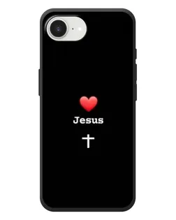 Чехол для iPhone 17e с картинкой «Сердце - Jesus»
