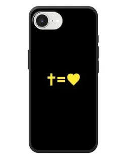 Чехол для iPhone 17e с картинкой «Сердце и Крест»