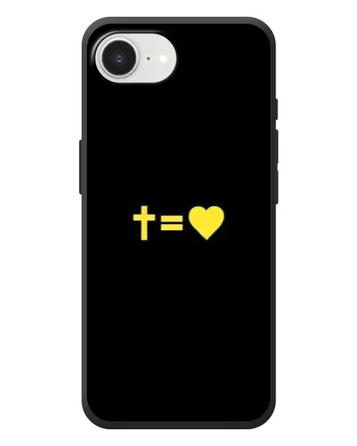 Чехол для iPhone 17e с картинкой «Сердце и Крест»